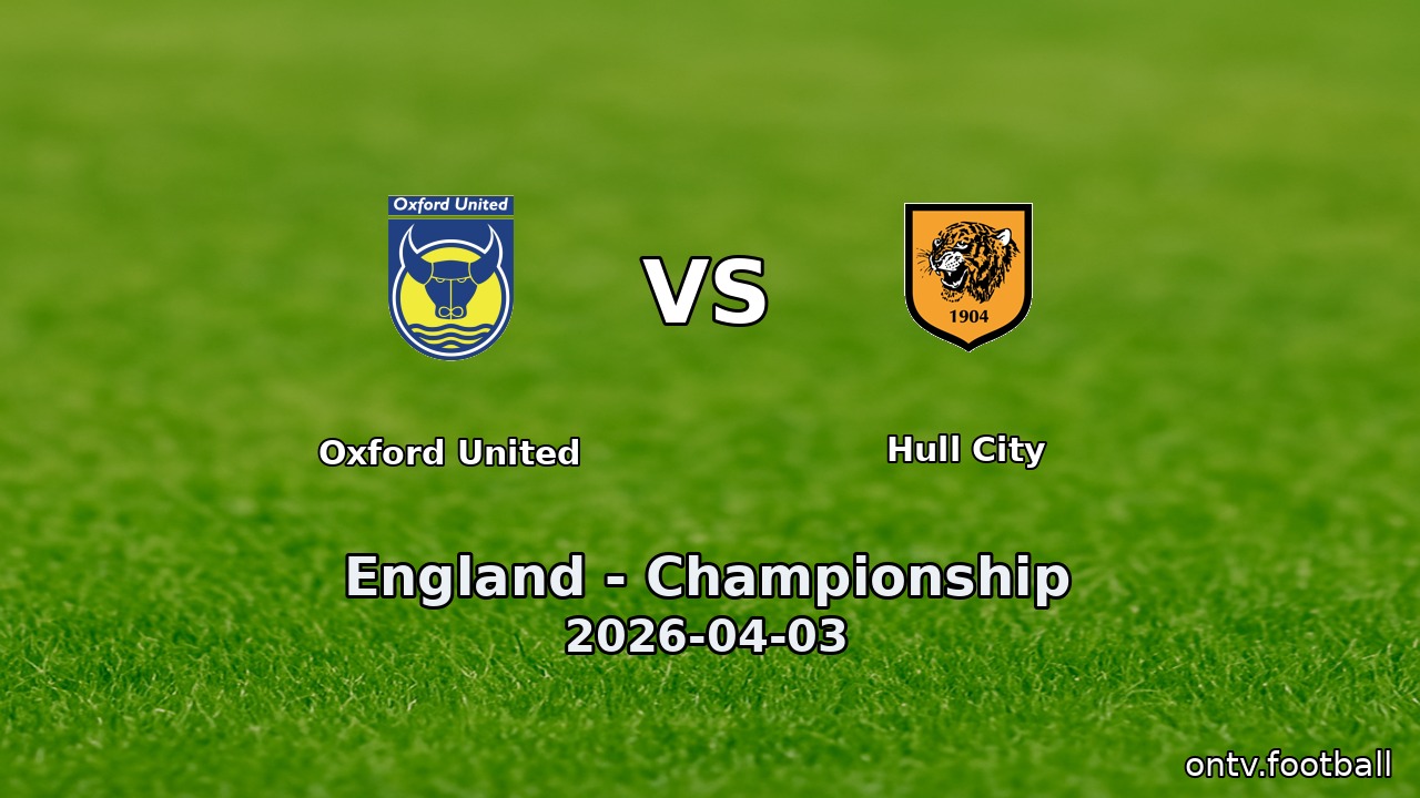 Oxford United vs Hull City