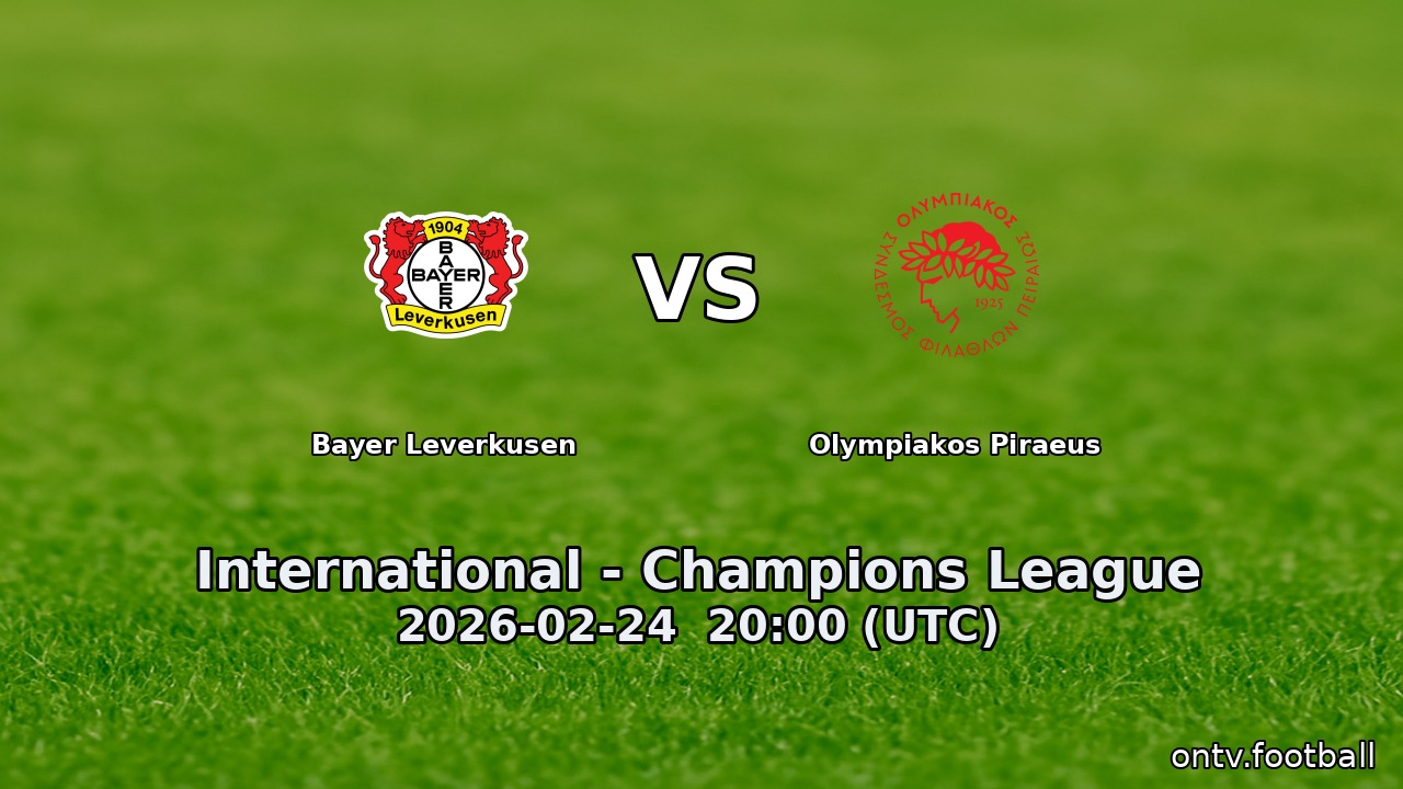 Bayer Leverkusen vs Olympiakos Piraeus