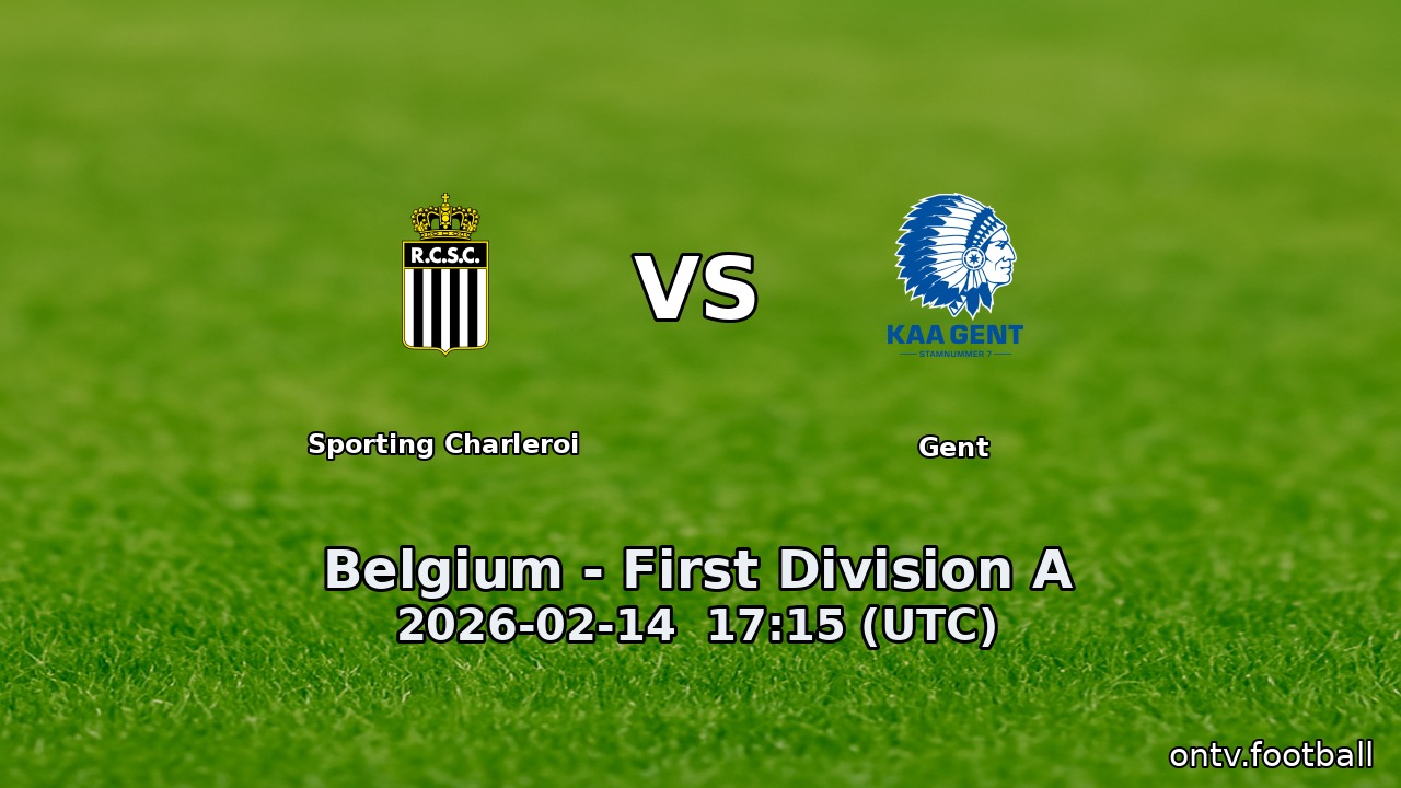 Sporting Charleroi vs Gent