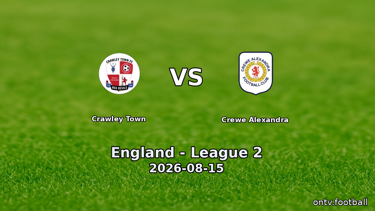 Crawley Town vs Crewe Alexandra