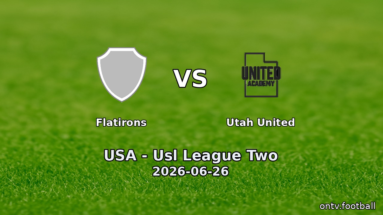 Flatirons vs Utah United