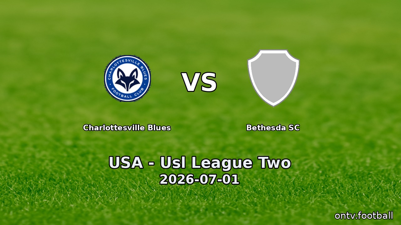 Charlottesville Blues vs Bethesda SC