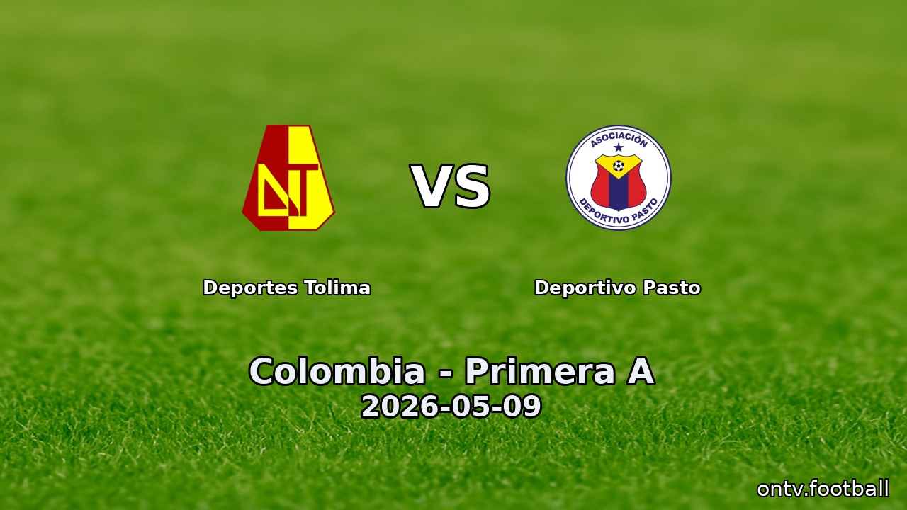 Deportes Tolima vs Deportivo Pasto