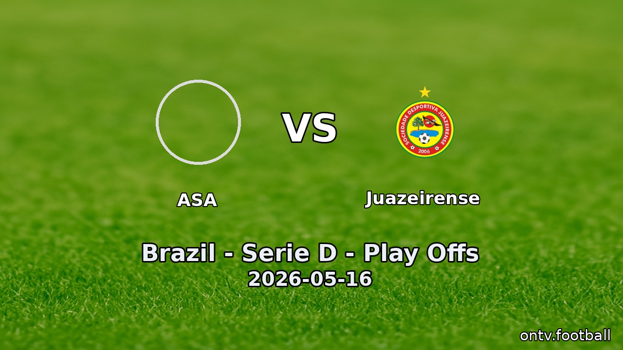 ASA vs Juazeirense