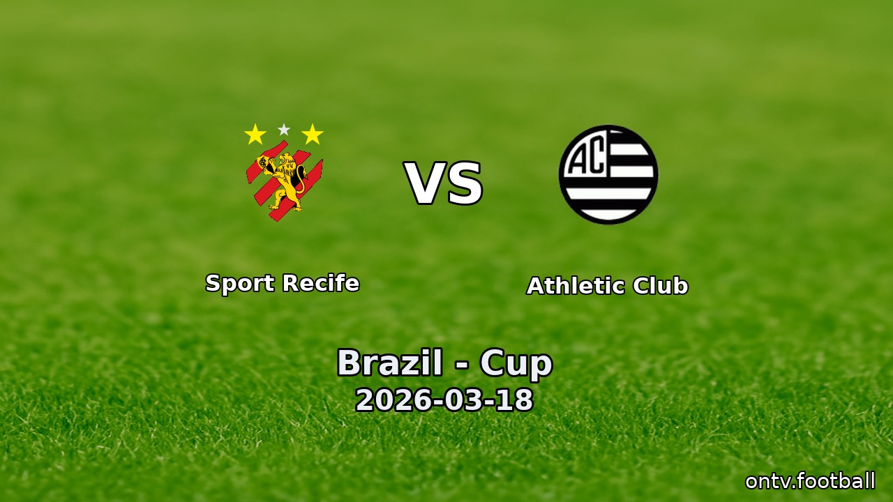 Sport Recife vs Athletic Club