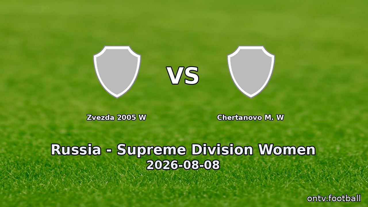 Zvezda 2005 W vs Chertanovo M. W