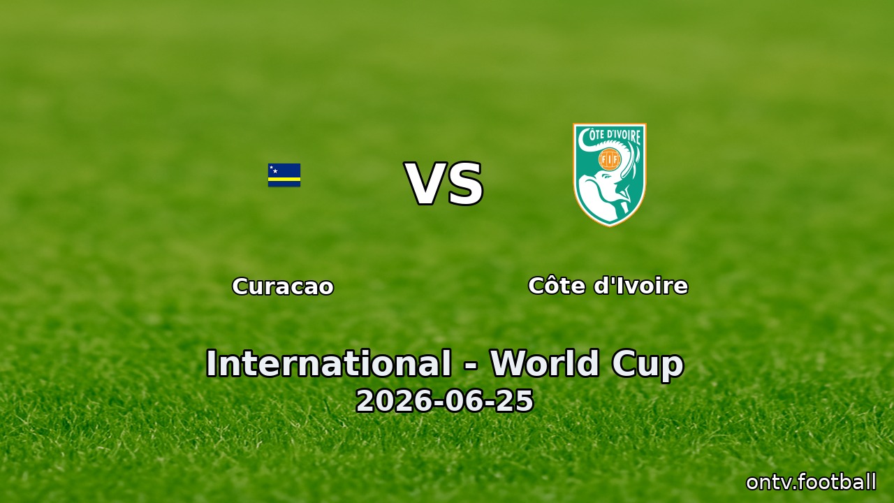 Curacao vs Côte d'Ivoire