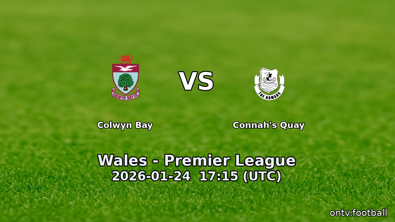 Colwyn Bay vs Connah's Quay