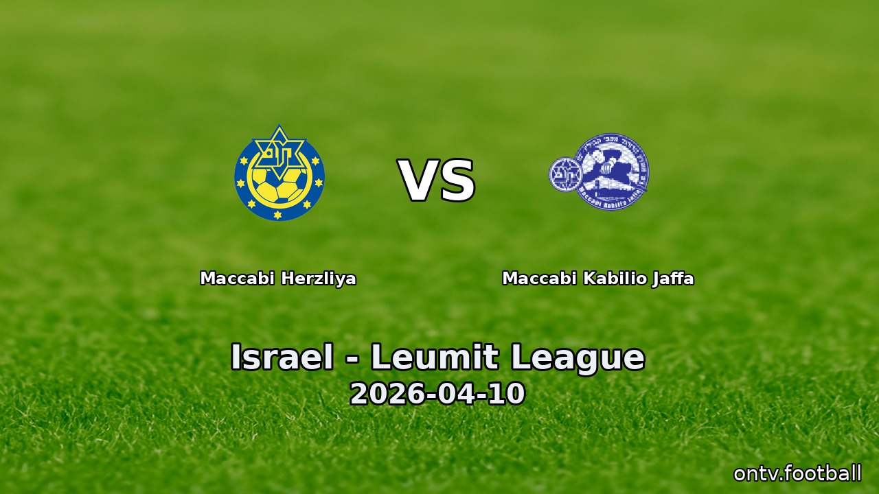 Maccabi Herzliya vs Maccabi Kabilio Jaffa