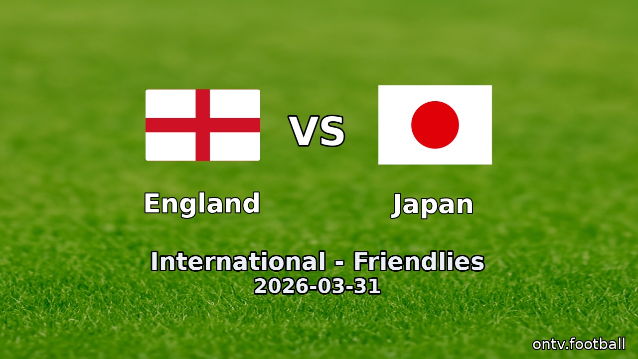 England vs Japan
