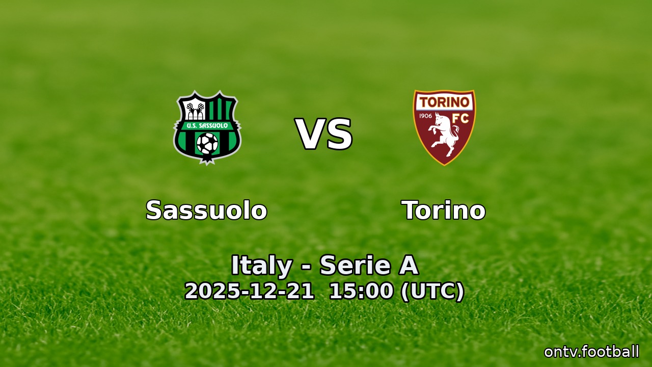 Sassuolo vs Torino