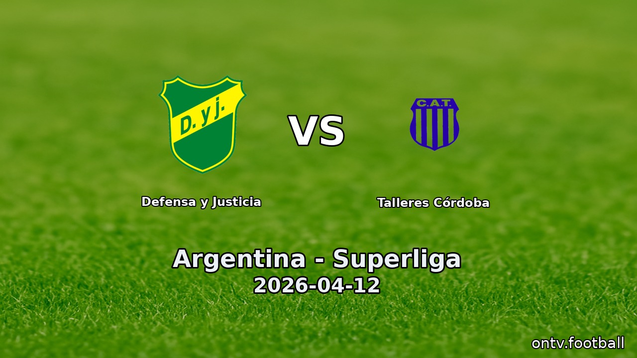 Defensa y Justicia vs Talleres Córdoba