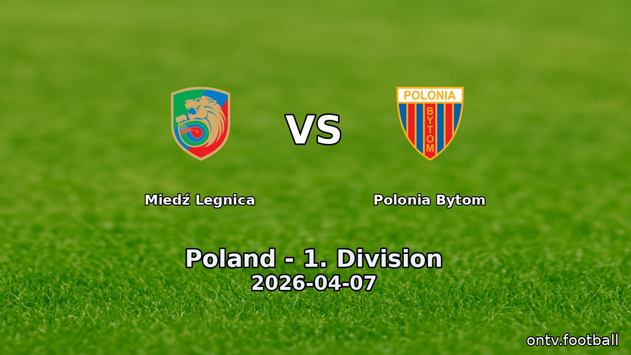 Miedź Legnica vs Polonia Bytom