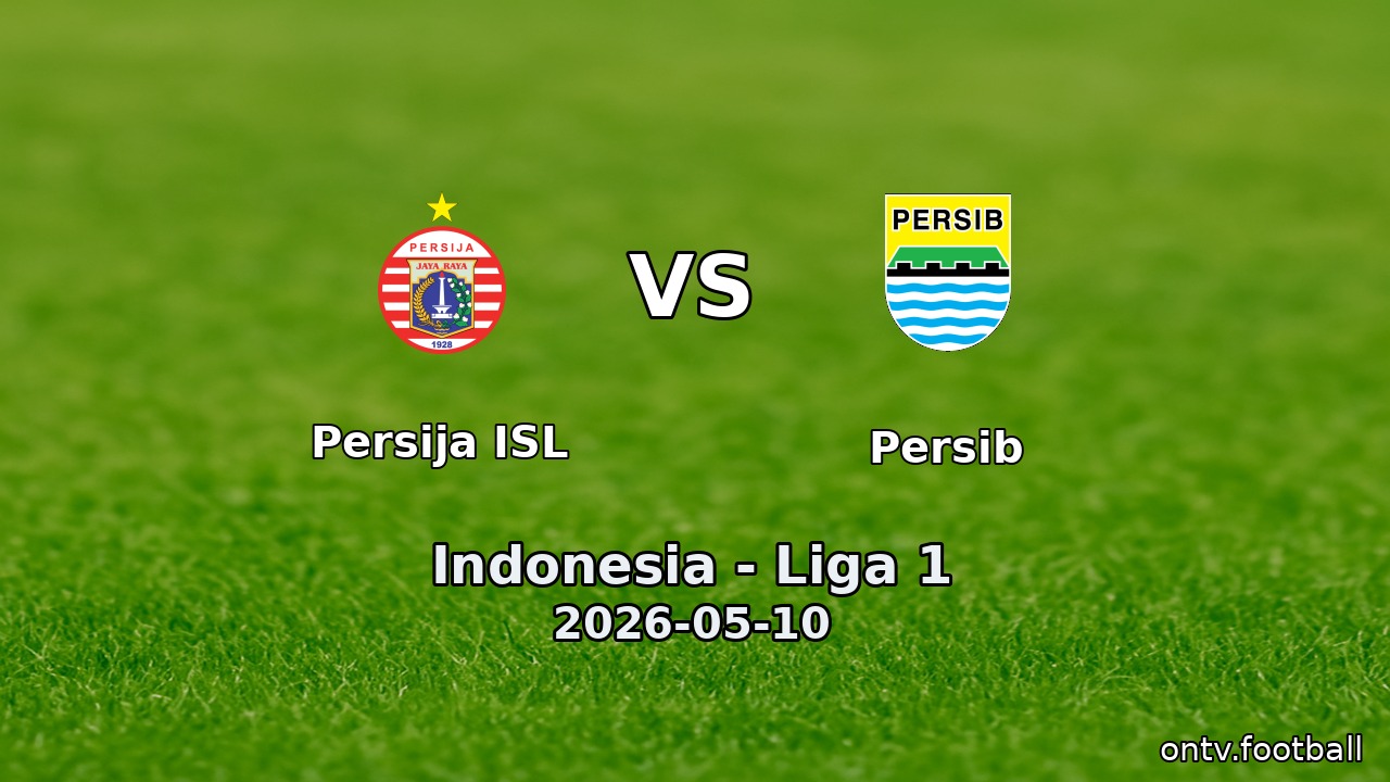 Persija ISL vs Persib