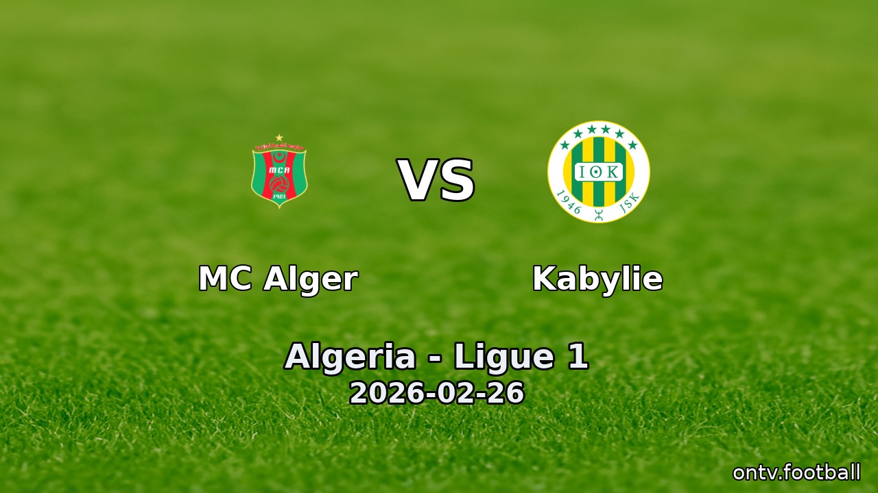 MC Alger vs Kabylie