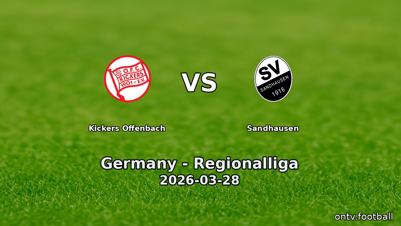 Kickers Offenbach vs Sandhausen