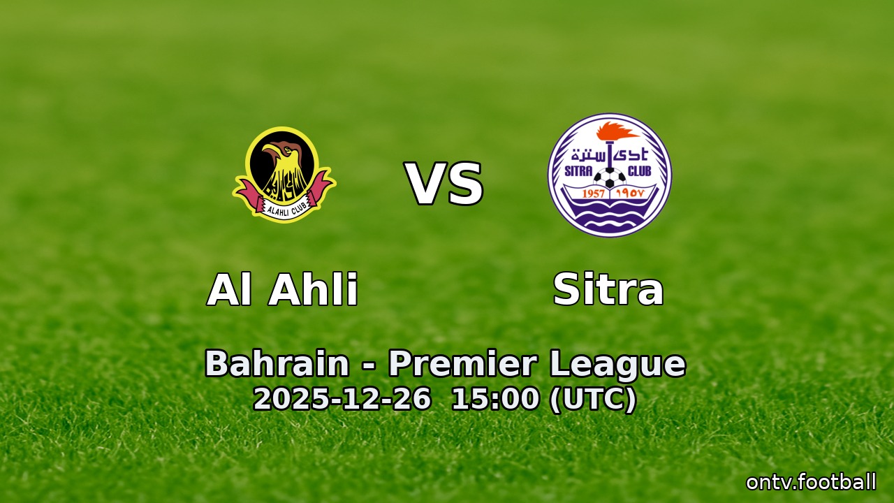 Al Ahli vs Sitra