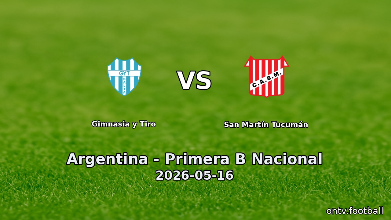 Gimnasia y Tiro vs San Martín Tucumán