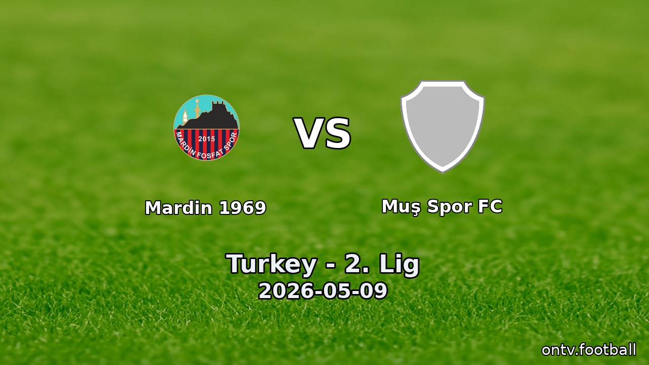 Mardin 1969 vs Muş Spor FC