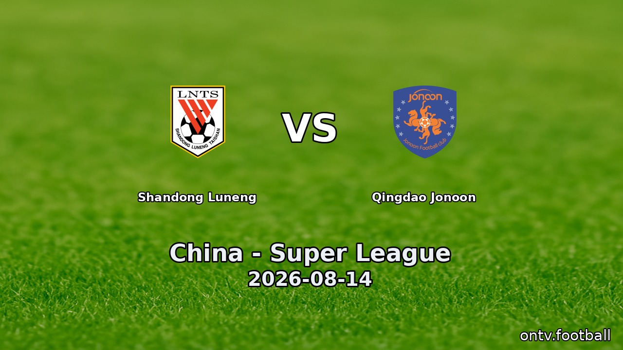 Shandong Luneng vs Qingdao Jonoon
