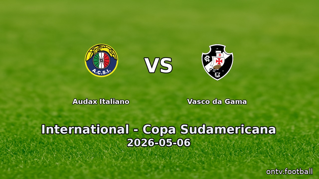 Audax Italiano vs Vasco da Gama