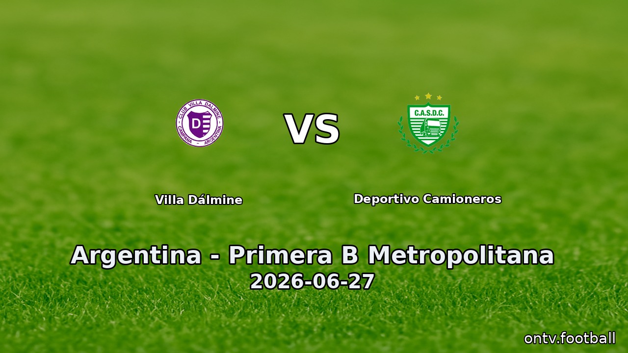 Villa Dálmine vs Deportivo Camioneros