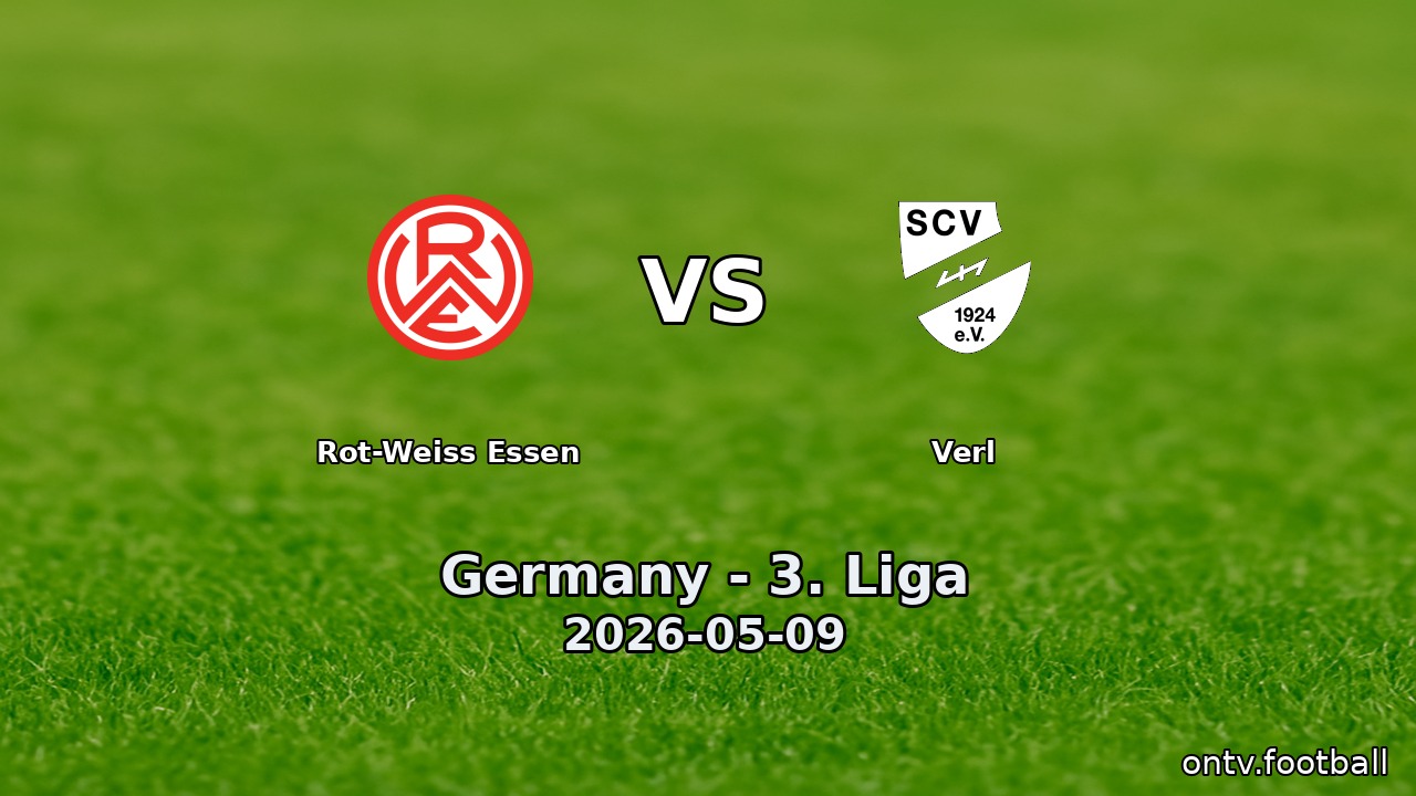 Rot-Weiss Essen vs Verl