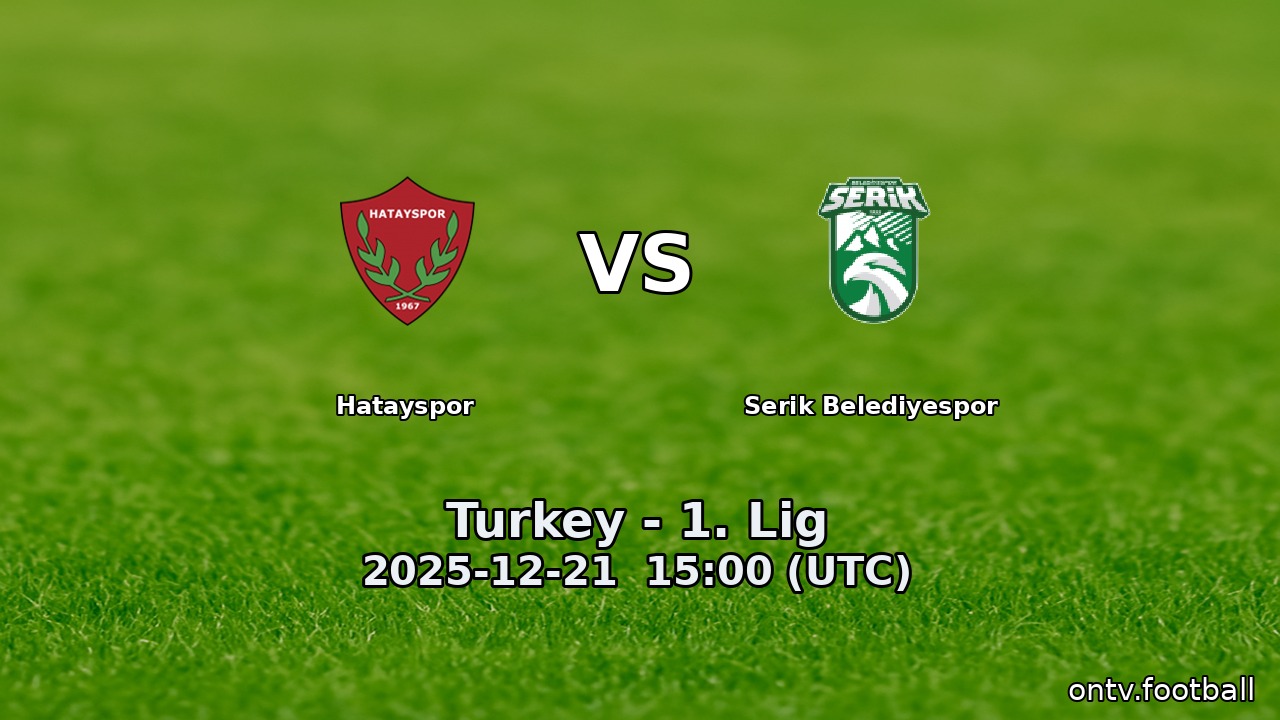 Hatayspor vs Serik Belediyespor