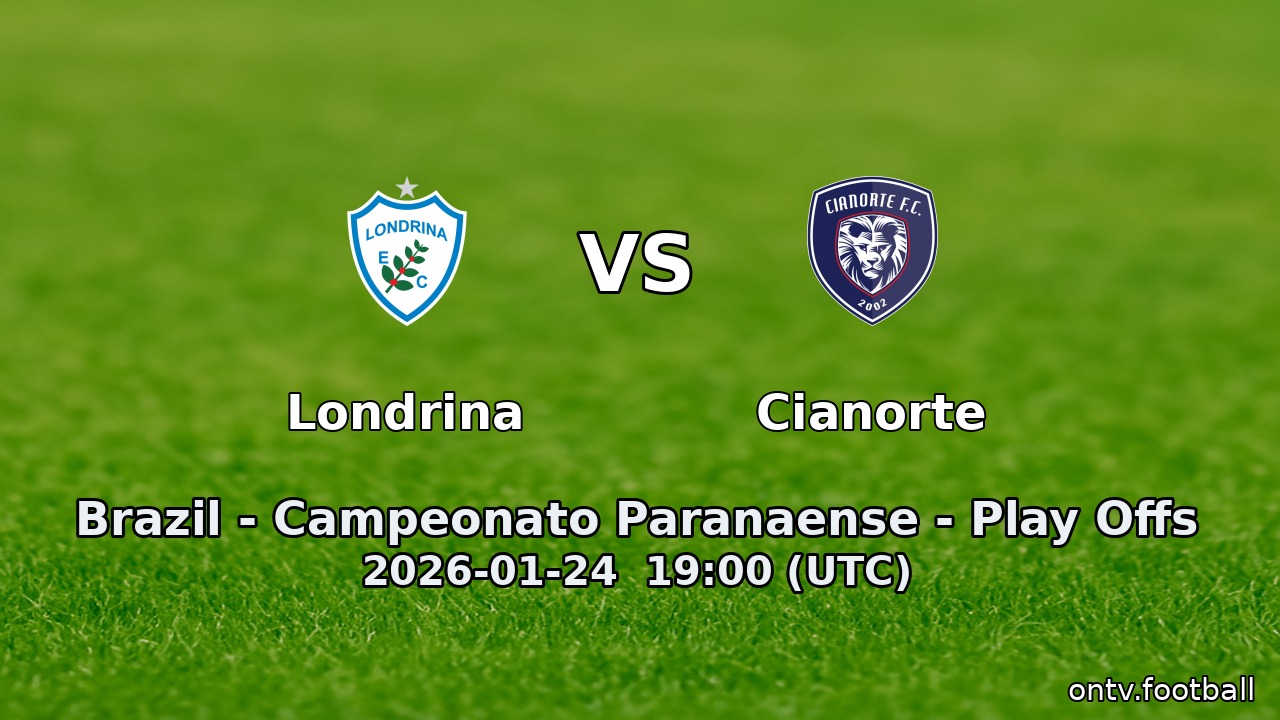 Londrina vs Cianorte