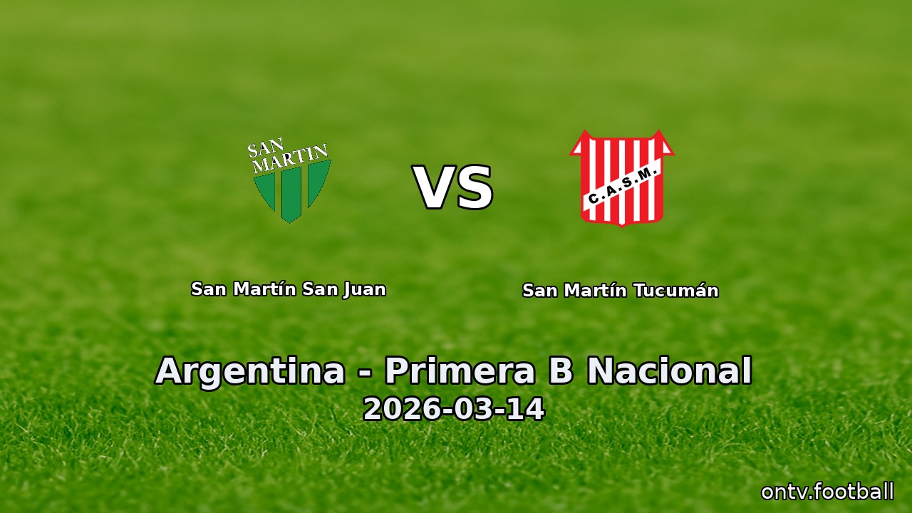San Martín San Juan vs San Martín Tucumán