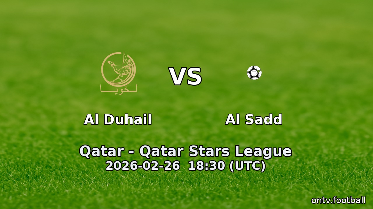 Al Duhail vs Al Sadd