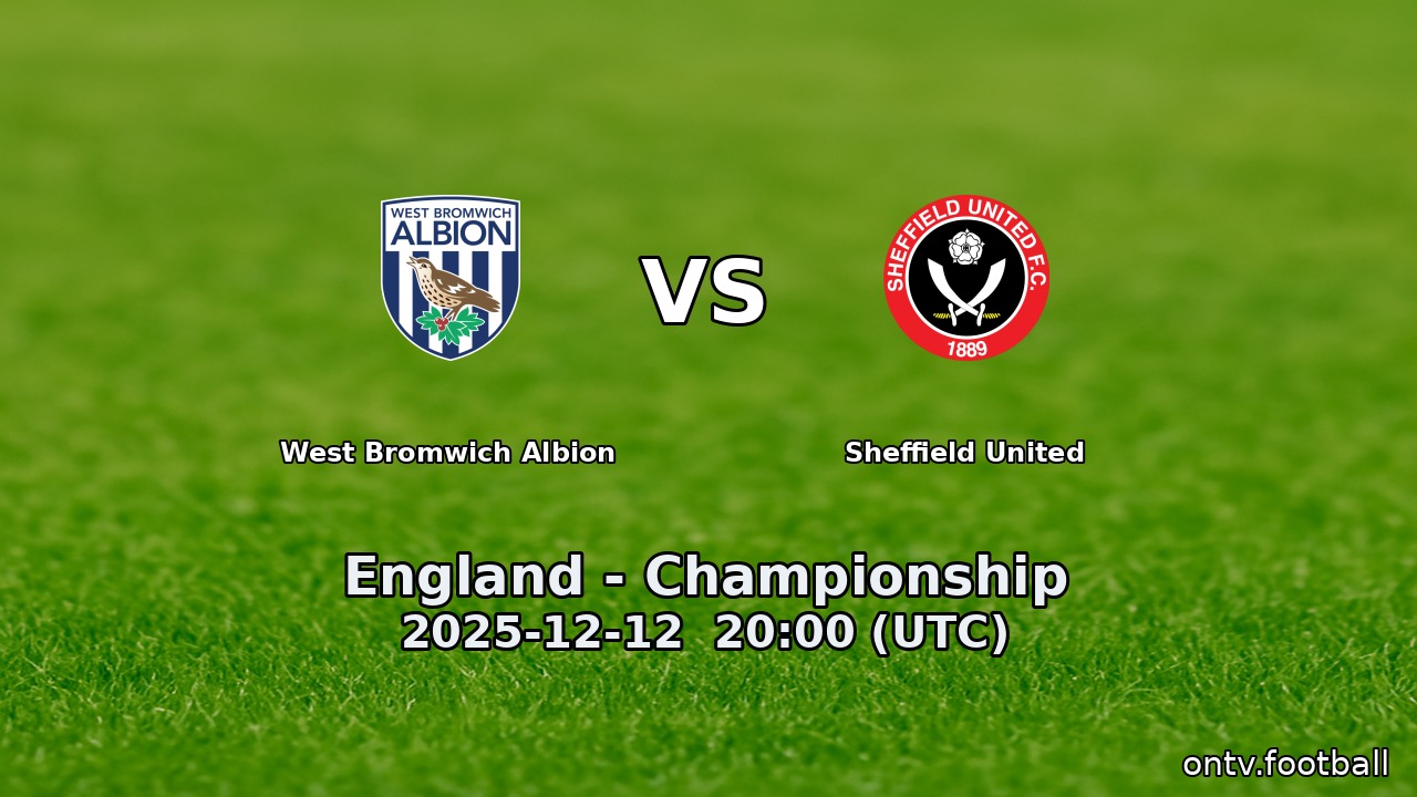 West Bromwich Albion vs Sheffield United