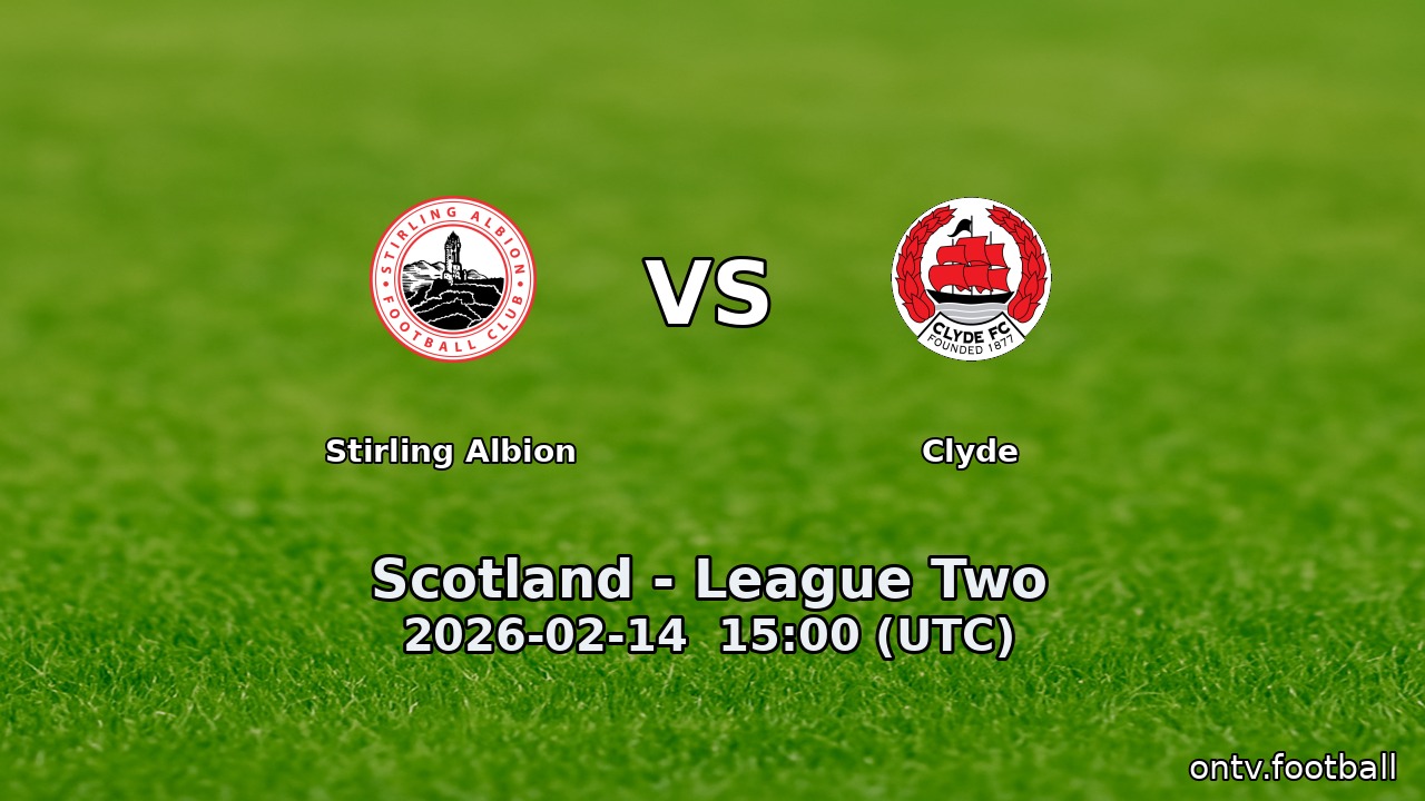 Stirling Albion vs Clyde
