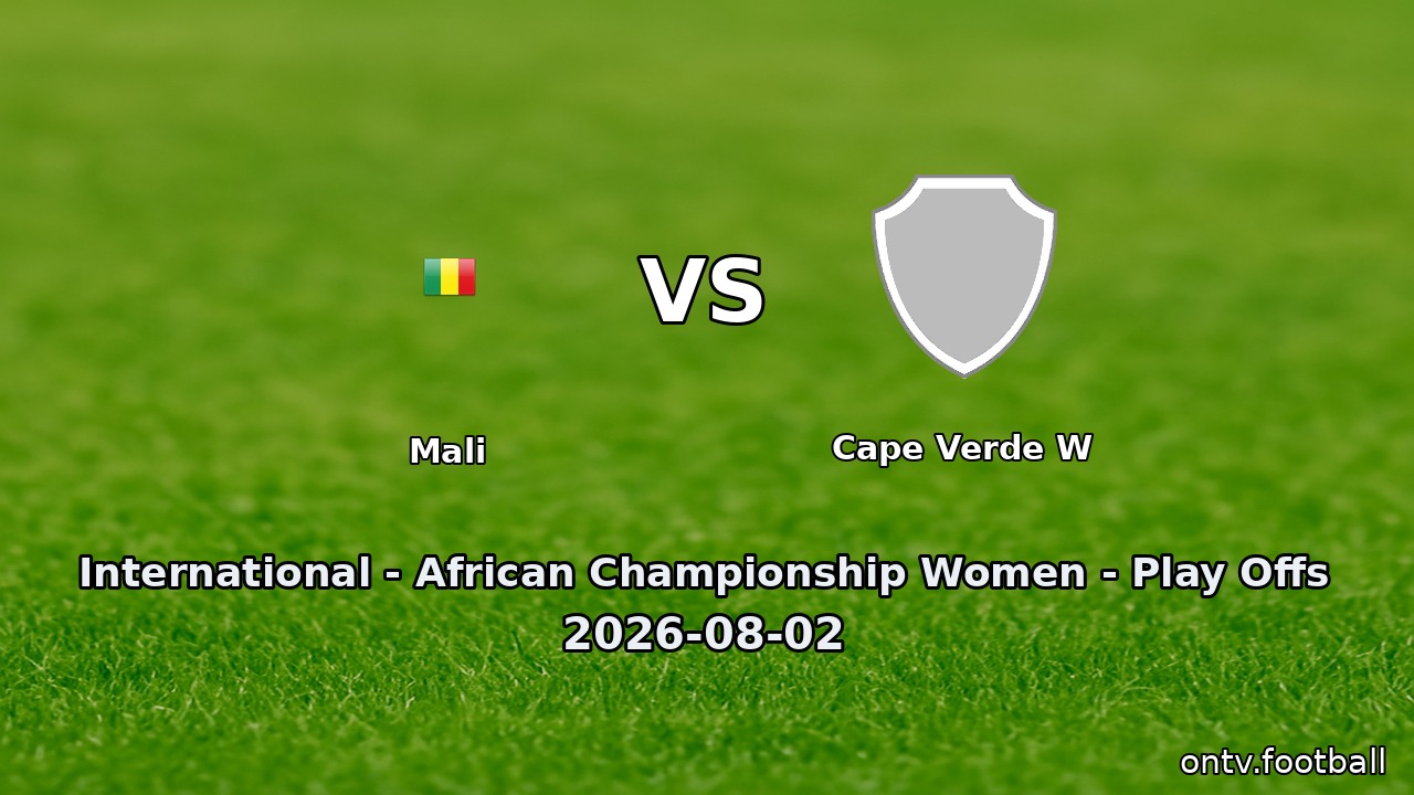 Mali vs Cape Verde W