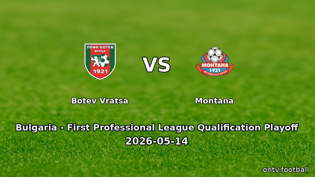 Botev Vratsa vs Montana