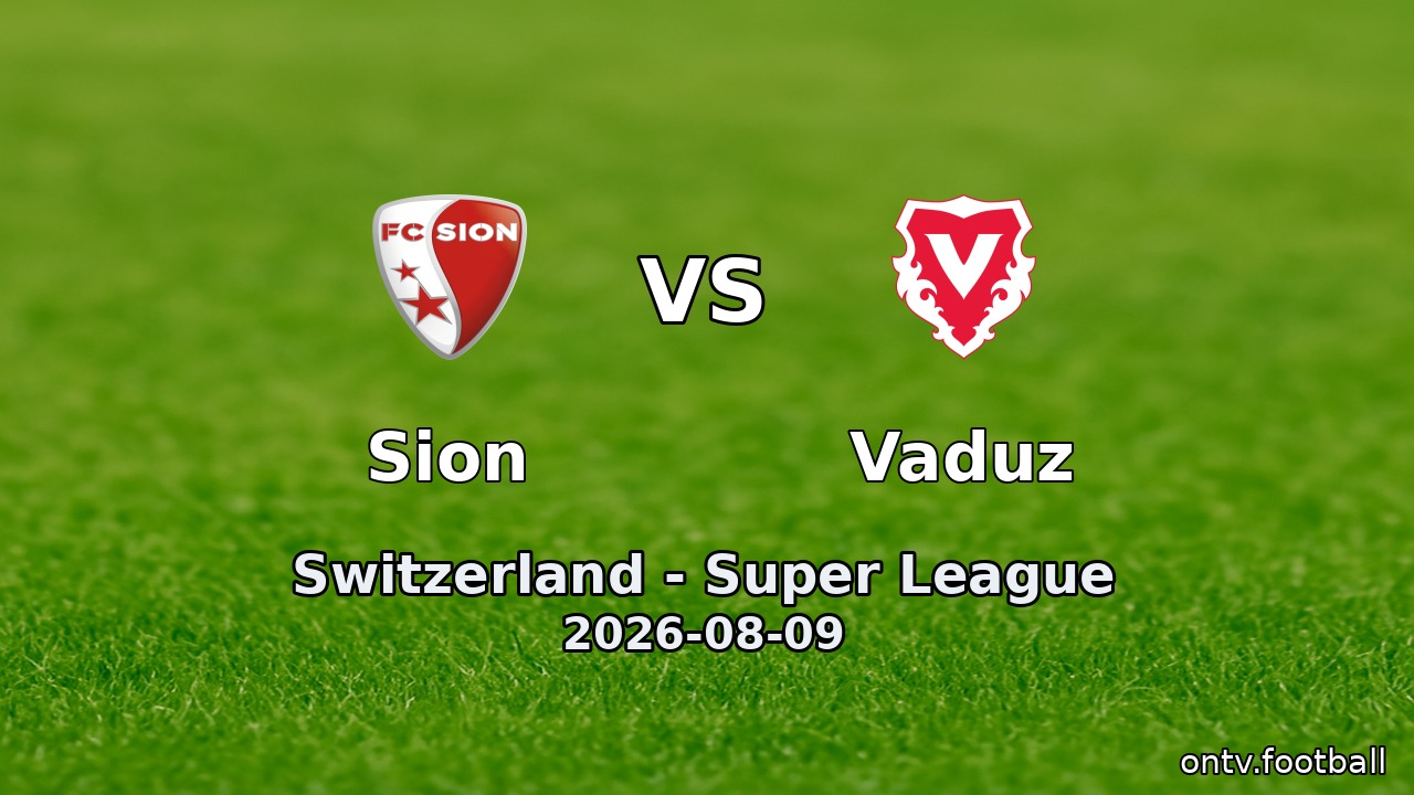 Sion vs Vaduz