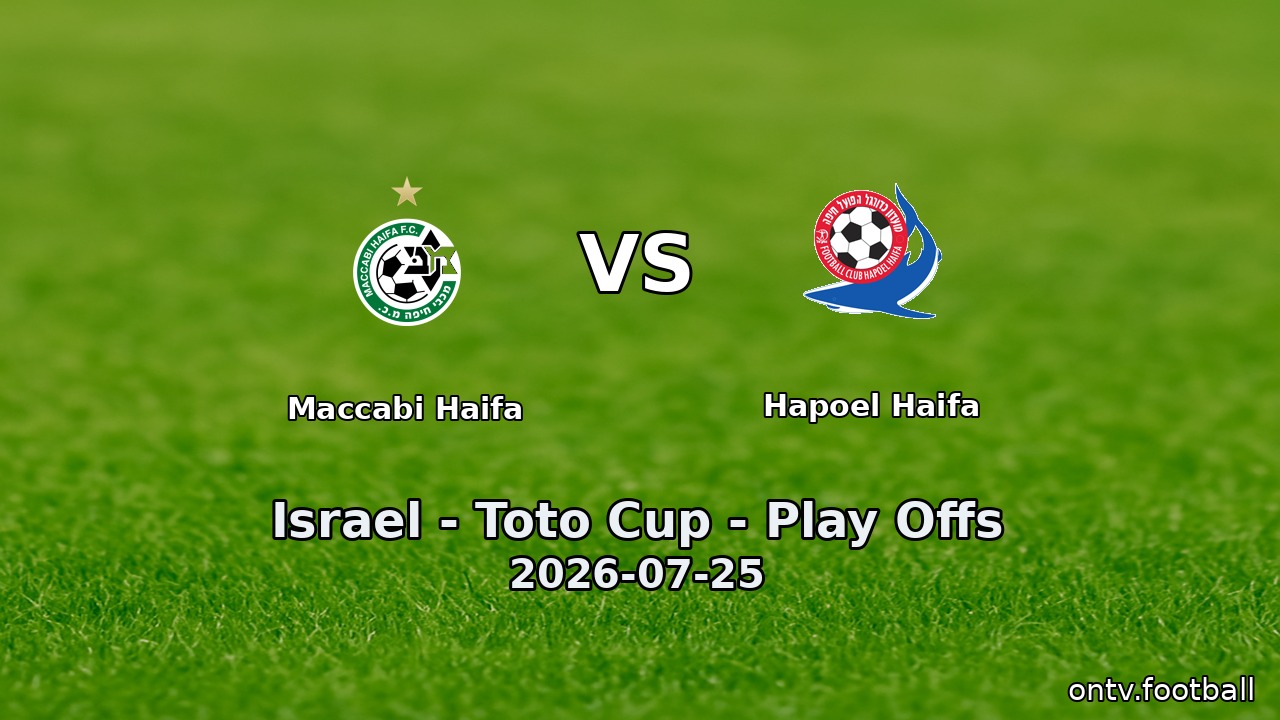 Maccabi Haifa vs Hapoel Haifa