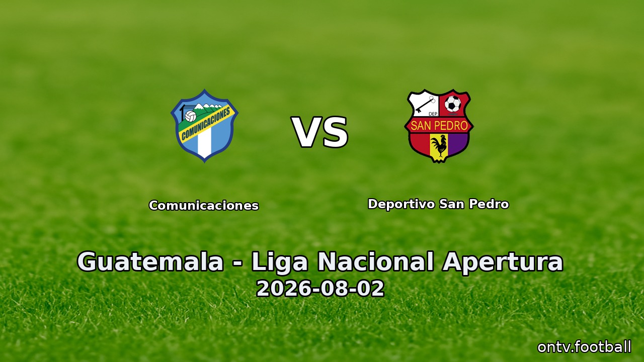 Comunicaciones vs Deportivo San Pedro
