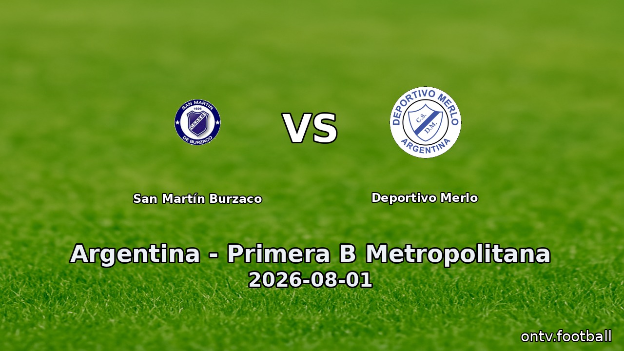 San Martín Burzaco vs Deportivo Merlo