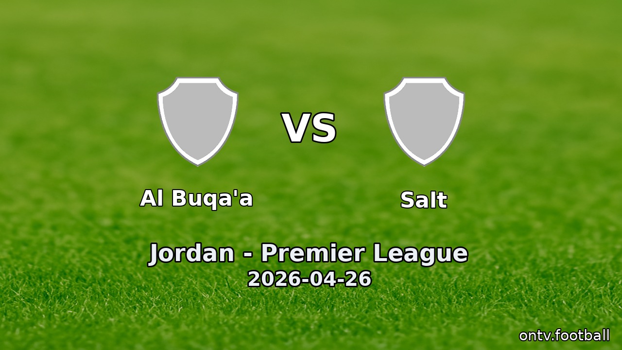 Al Buqa'a vs Salt