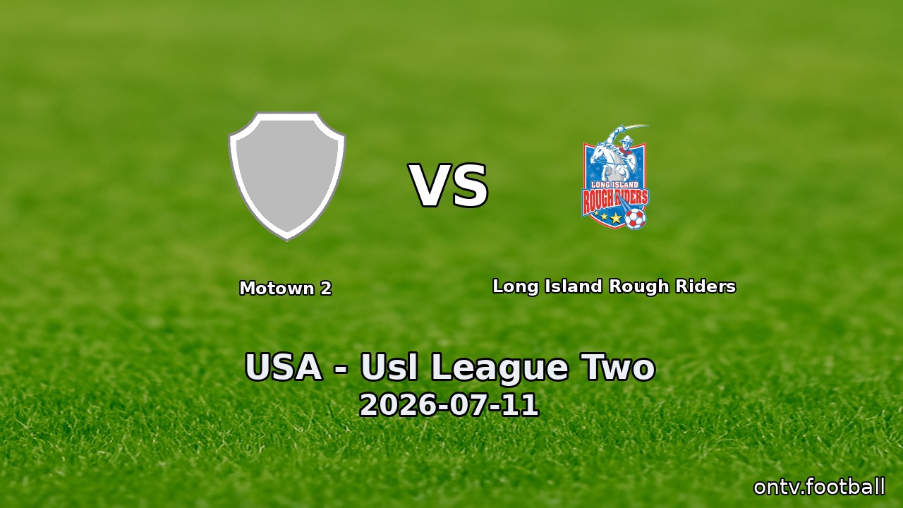 Motown 2 vs Long Island Rough Riders