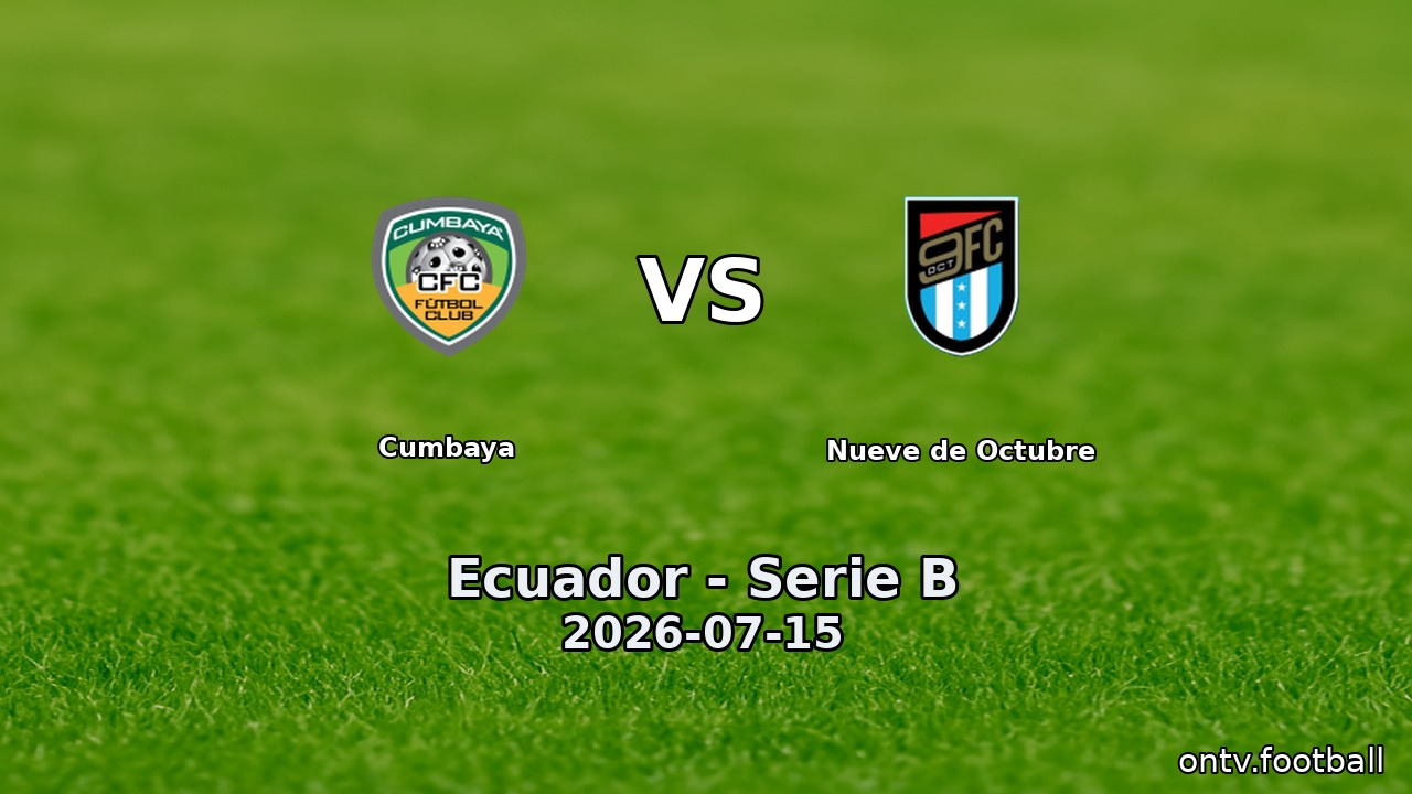 Cumbaya vs Nueve de Octubre