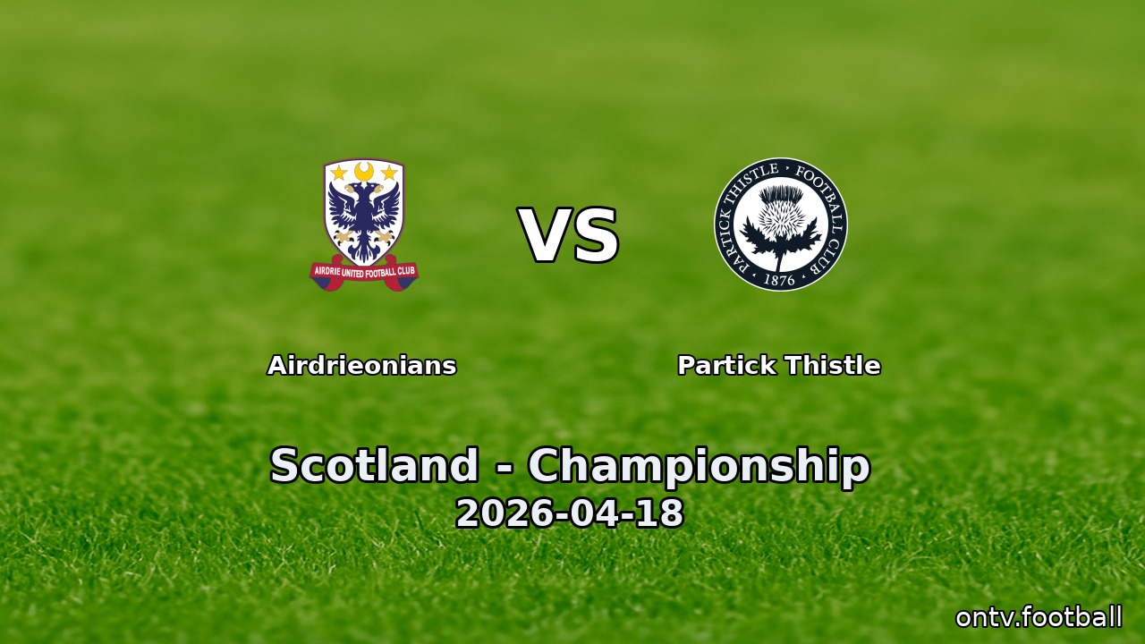 Airdrieonians vs Partick Thistle