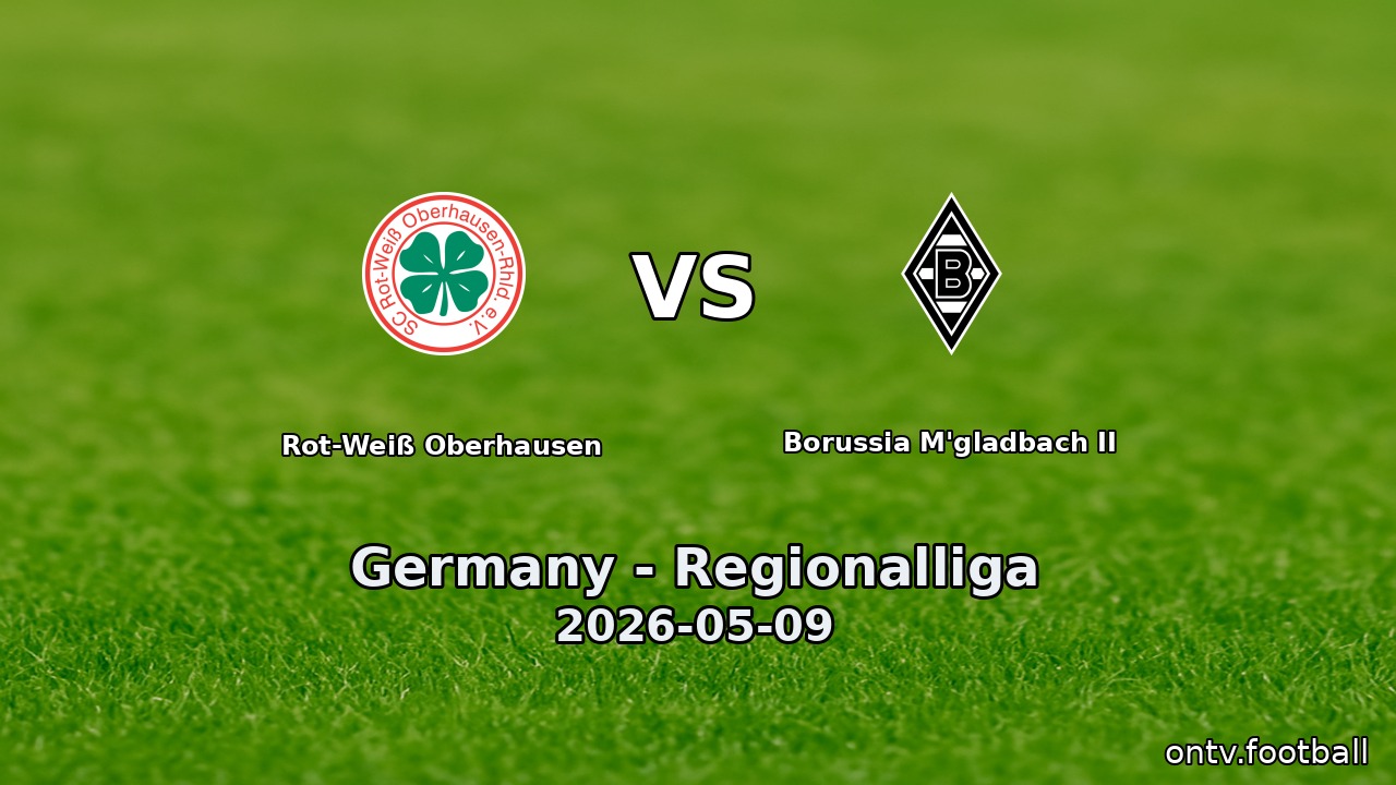 Rot-Weiß Oberhausen vs Borussia M'gladbach II