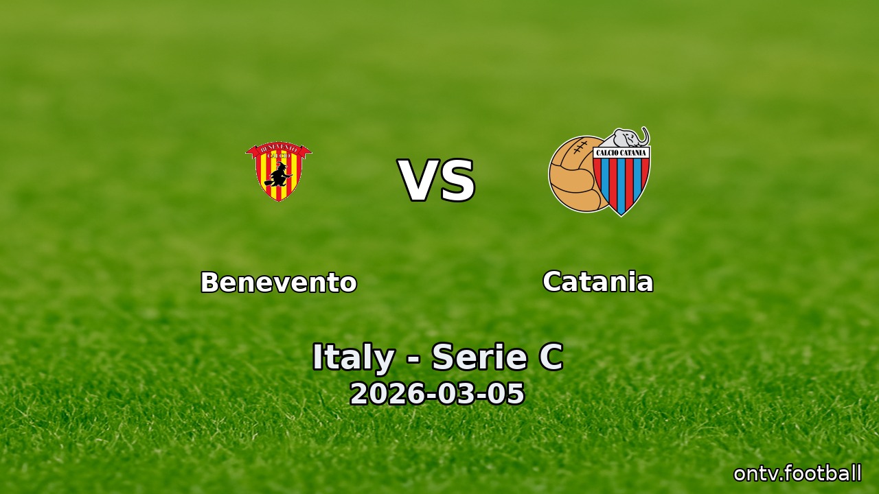 Benevento vs Catania