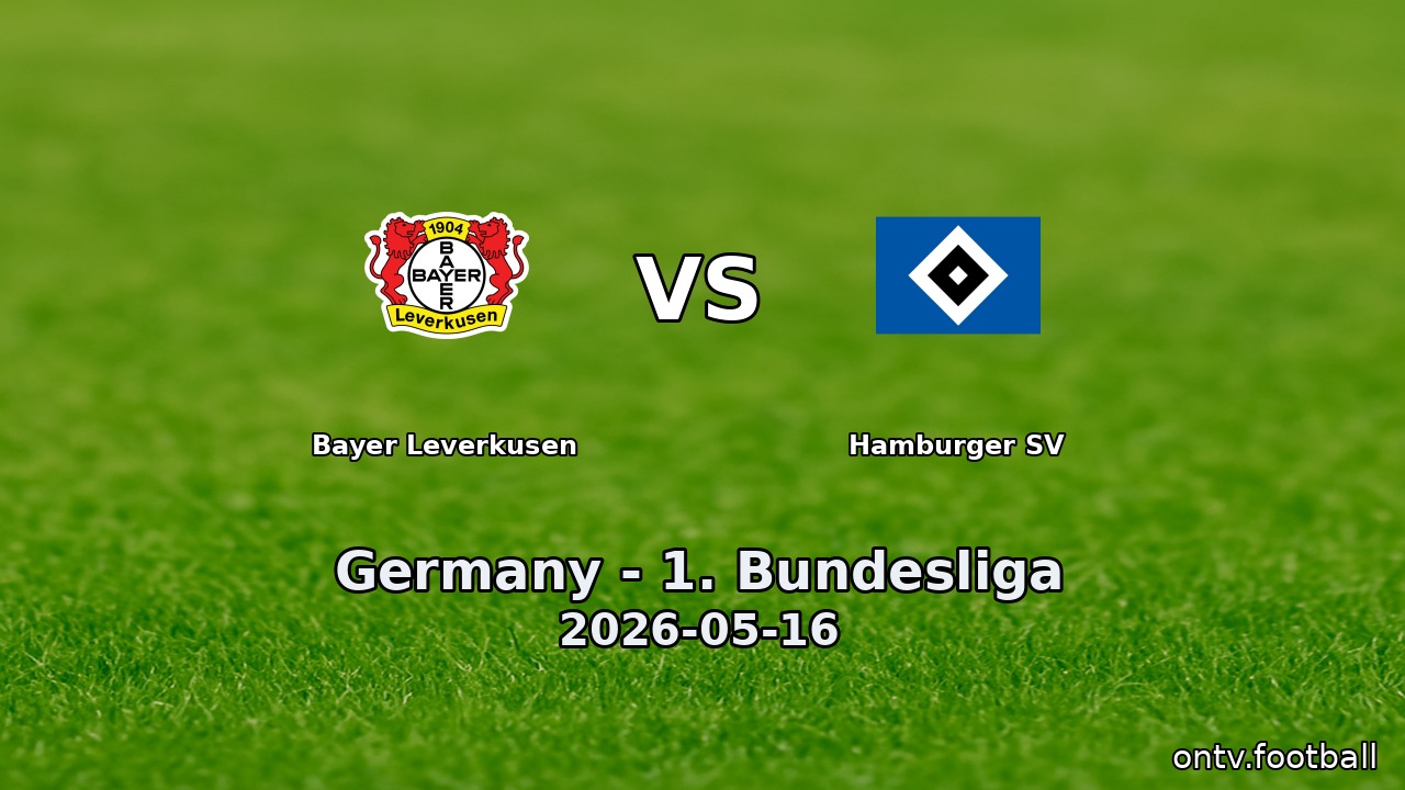 Bayer Leverkusen vs Hamburger SV