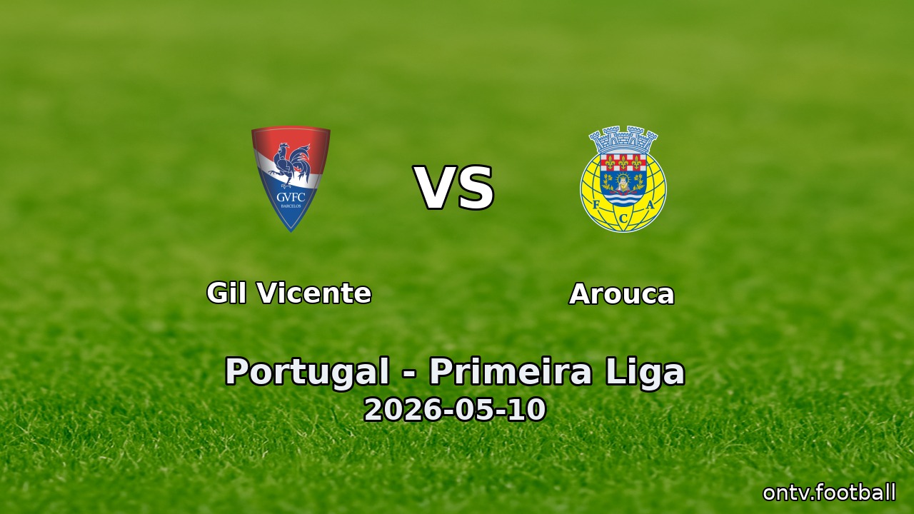 Gil Vicente vs Arouca