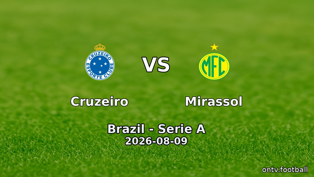 Cruzeiro vs Mirassol