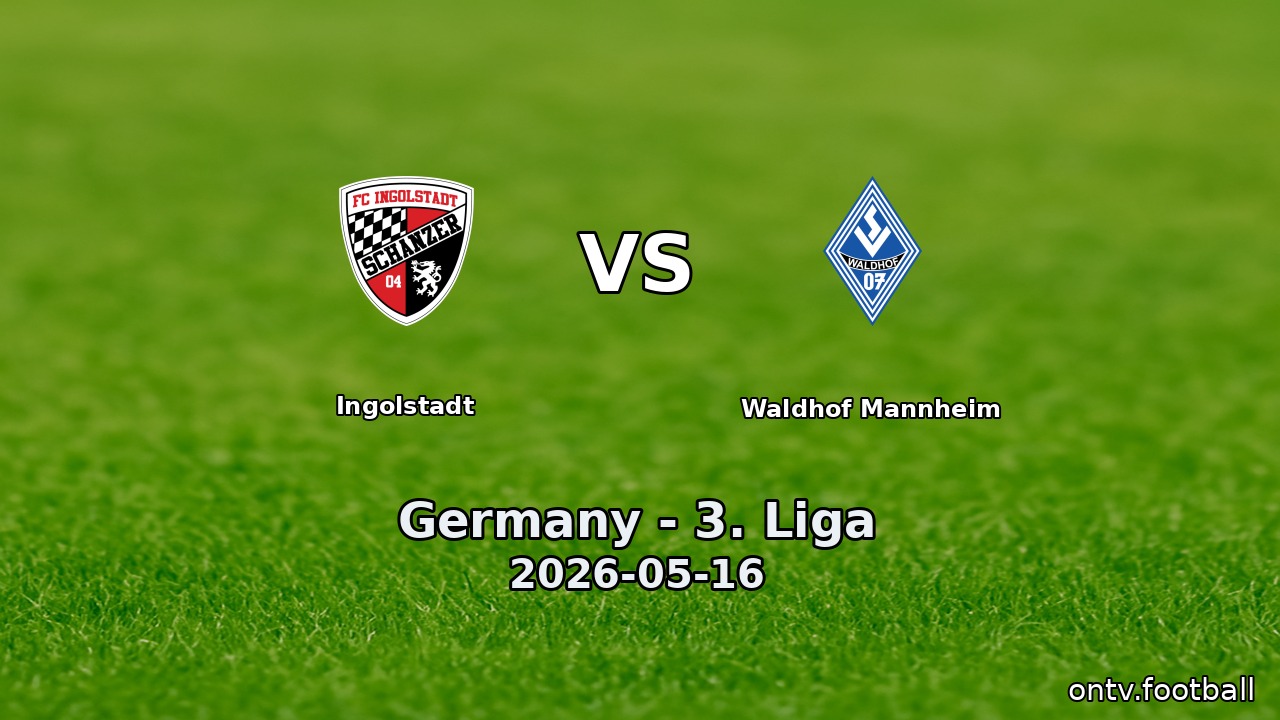 Ingolstadt vs Waldhof Mannheim