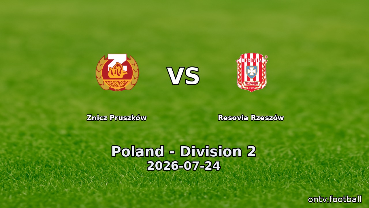 Znicz Pruszków vs Resovia Rzeszów